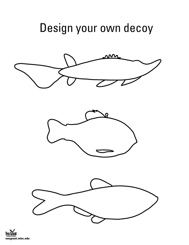 Design your own decoy coloring book pagfe